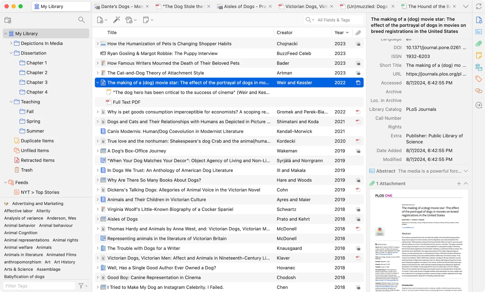 Zotero 官方画面